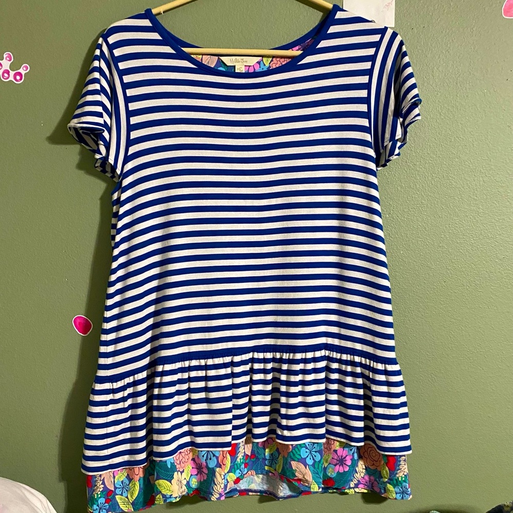 Matilda Jane striped ruffle top